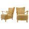 Mid-Century Sheepskin Easy Chairs from Dux, Sweden, 1950s, Set of 2 2