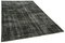 Black Overdyed Wool Rug, Image 2