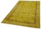 Vintage Yellow Overdyed Rug 3