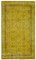 Tapis Vintage Surteinté Jaune 1