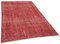Vintage Red Overdyed Rug 2