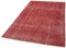 Vintage Red Overdyed Rug 3