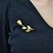 18 Karat French Yellow Gold Rosebud Brooch, 1960s, Image 6