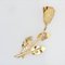 18 Karat French Yellow Gold Rosebud Brooch, 1960s, Image 4