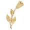 18 Karat French Yellow Gold Rosebud Brooch, 1960s 1