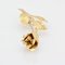 18 Karat French Yellow Gold Rosebud Brooch, 1960s, Image 10