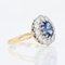 18 Karat Modern Sapphire Yellow Gold Pompadour Diamond Ring 4