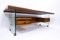 Mid-Century Modern Glass Wood Leather and Bronze Desk by Tosi, Italy, 1968, Image 4