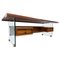 Mid-Century Modern Glass Wood Leather and Bronze Desk by Tosi, Italy, 1968, Image 1