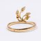 18k Yellow Gold Ring with 5 Diamonds 0.20ctw, 1970s 4