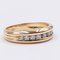 18k Yellow Gold Riviera Ring with Diamonds 0.50ctw, 1980s 2