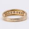 18k Yellow Gold Riviera Ring with Diamonds 0.50ctw, 1980s, Image 4