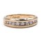 18k Yellow Gold Riviera Ring with Diamonds 0.50ctw, 1980s 1