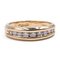 18k Yellow Gold Riviera Ring with Diamonds 0.50ctw, 1980s, Image 1