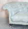 Antique Victorian Chesterfield Sofa with Ticking Fabric from Howard & Sons 6