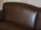 Großes modernes Sofa in Braun mit Messing Rollen im Stil von Howard & amp; Sons 7