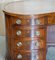 Antique Victorian Back Leather Top Kidney Desk Bookcase, Image 6