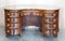 Antique Victorian Back Leather Top Kidney Desk Bookcase, Image 17