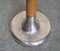 Brown Leather Heavy Chrome Frame Hand Stitched Coat & Hat Stand or Rack, Image 7