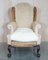Antique Victorian Deconstructed Wingback Armchairs with Claw & Ball Feet, Set of 2 13