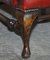 Poltrone alate Chesterfield in pelle bordeaux di William Morris, set di 2, Immagine 11
