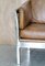 Brown Leather & Chrome Framed Sofa & Armchairs Suite from Halo Groucho, Set of 3 6