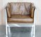 Brown Leather & Chrome Framed Sofa & Armchairs Suite from Halo Groucho, Set of 3 14