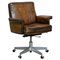 Brown Leather Ds-35 Office Captains Swivel Armchair from de Sede 1