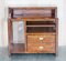 Mahogany & Brass Military Campaign Workstation Desk for Home Computer 2
