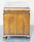 Antique Victorian Brown Leather Burr Walnut Cushion Drawer Partner Desk, Image 12