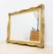 Espejo de pared decorativo francés antiguo dorado, 1988, Imagen 1