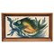 Diaz Costa, Handbemalter Fisch, 1960er, Keramik & Farbe, Gerahmt 1