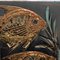 Diaz Costa, Hand-Painted Fish, 1960s, Ceramic & Paint, Framed, Set of 3 10