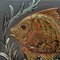 Diaz Costa, Hand-Painted Fish, 1960s, Ceramic & Paint, Framed, Set of 3 6