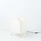 Collapsible Steel and White Fabric Table Lamps, 1970s, Set of 2 9