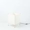 Collapsible Steel and White Fabric Table Lamps, 1970s, Set of 2, Image 9