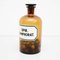 Bottiglia da farmacia vintage in vetro ambrato con biglie, Francia, anni '30, Immagine 5