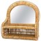 Mid-Century French Riviera Handcrafted Rattan Mirror, 1960s, Image 8