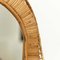 Mid-Century French Riviera Handcrafted Rattan Mirror, 1960s, Image 5