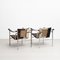LC1 Chairs by Le Corbusier & Charlotte Perriand for Cassina, Set of 2 7