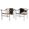 LC1 Chairs by Le Corbusier & Charlotte Perriand for Cassina, Set of 2, Image 1