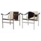 LC1 Stühle von Le Corbusier & Charlotte Perriand für Cassina, 2er Set 1