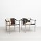 LC1 Chairs by Le Corbusier & Charlotte Perriand for Cassina, Set of 2 4