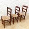 Charlotte Perriand Style Dining Chairs in Wood & Rattan by Le Corbusier, 1950s, Set of 6 17