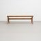 057 Civil Bench, Wood and Woven Viennese Cane by Pierre Jeanneret for Cassina 6