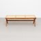 057 Civil Bench, Wood and Woven Viennese Cane by Pierre Jeanneret for Cassina 4