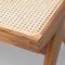 057 Civil Bench, Wood and Woven Viennese Cane by Pierre Jeanneret for Cassina, Image 5