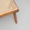 057 Civil Bench, Wood and Woven Viennese Cane by Pierre Jeanneret for Cassina, Image 16