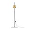 Anatomy Design Lab Light Floor Brass, Porcelain and Steel Floor Lamp by Joe Colombo 4