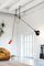 Cinquanta White, Black and Black Suspension Lamp by Vittoriano Vigano for Astep 5